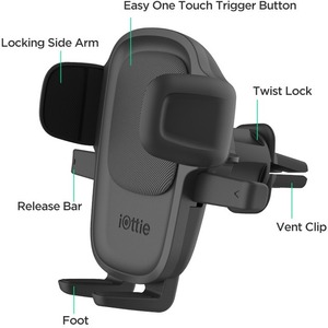 iOttie Easy One Touch 5 Mounting Clip for Smartphone, Cable