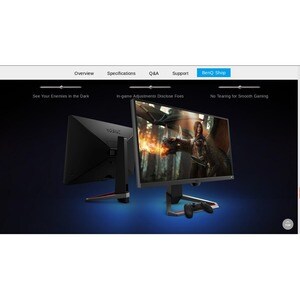 Monitor de juego LCD BenQ MOBIUZ EX2710 68,6 cm (27") Full HD LED - 16:9 - Gris Oscuro, Negro - 685,80 mm Class - Tecnolog