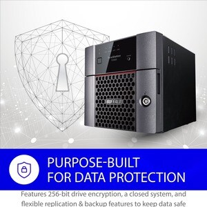 BUFFALO TeraStation 3220DN 2-Bay Desktop NAS 8TB (2x4TB) with HDD NAS Hard Drives Included 2.5GBE / Computer Network Attac