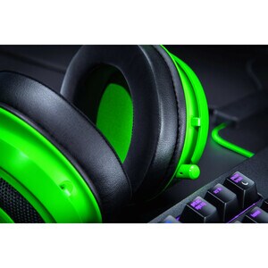 Auriculares Razer Kraken Cableado Sobre la cabeza Estéreo - Verde - Binaural - Circumaural - 32Ohm - 12Hz a 28kHz - 130cm 