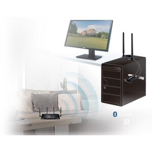 Asus PCE-AX58BT IEEE 802.11ax Bluetooth 5.0 Wi-Fi/Bluetooth Combo Adapter for Desktop Computer - PCI Express x1 - 2.93 Gbi