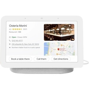 Google Nest Hub (2nd Gen) - Smart display - LCD 7" - wireless - Wi-Fi, Bluetooth - chalk - 7" Width x 2.7" Depth x 4.7" He