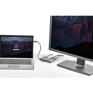 StarTech.com Docking Station - 2 Displays Supported - 4K - 3840 x 2160 - 1 x USB Type-A Ports - USB Type-A - 1 x RJ-45 Por