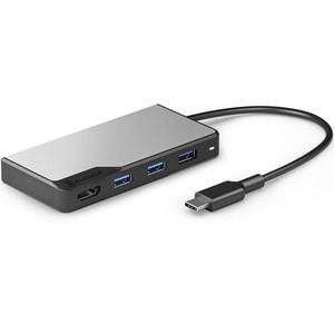 ALOGIC USB-C Fusion CORE 5-in-1 HDMI & USB Hub- 1 x HDMI@4K@60Hz, 3 x USB-A (USB3.0) 1 x USB-C (Data + PD) - Space Grey - 