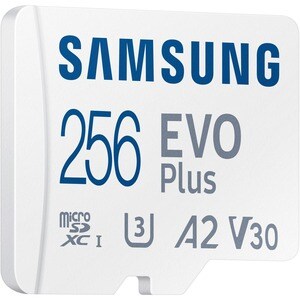 Samsung EVO Plus 256 GB Class 10/UHS-I (U3) V10 microSDXC - 1 Pack - 130 MB/s Read - 10 Year Warranty
