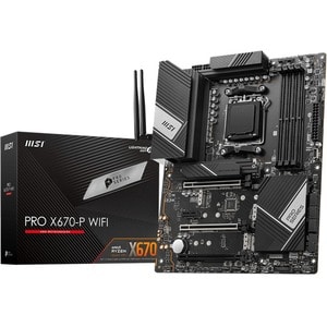 MSI PRO X670-P WIFI Desktop Motherboard - AMD X670 Chipset - Socket AM5 - ATX - Ryzen Processor Supported - 128 GB DDR5 SD