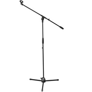 Pyle PMKS3 Tripod Microphone Stand with Extending Boom - 38" Height x 3.5" Width - Black
