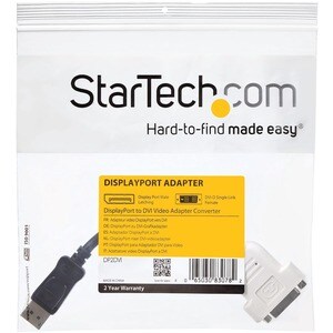 StarTech.com Adaptador Gráfico DisplayPort™ a DVI - Conversor de Vídeo Externo DP - Hasta 1920x1200 - Pasivo - Extremo pri
