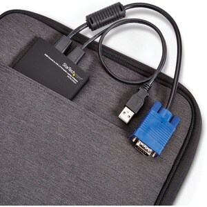 StarTech.com Crash Cart Adapter - 1920 x 1200 - Portable Laptop USB 2.0 to KVM Console (NOTECONS01) - Turn any laptop into