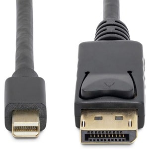 StarTech.com 10ft (3m) Mini DisplayPort to DisplayPort 1.2 Cable, 4K x 2K mDP to DisplayPort Adapter Cable, Mini DP to DP 
