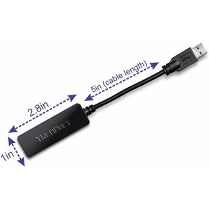 TRENDnet USB 3.0 To Gigabit Ethernet Adapter, Full Duplex 2Gbps Ethernet Speeds, Up To 1Gbps, USB-A, Windows & Mac Compati