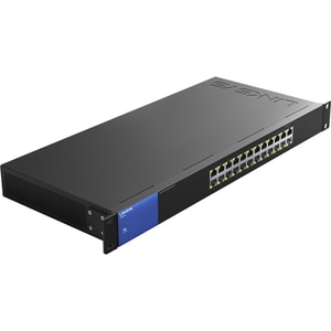 Linksys LGS124 24-Port Gigabit Ethernet Switch - 24 Ports - 2 Layer Supported - Twisted Pair - Rack-mountable - Lifetime L