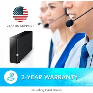 Buffalo LinkStation 210 4TB Personal Cloud Storage with Hard Drives Included - 1 x 4 TB HDD - Personal Cloud - Easy Setup 