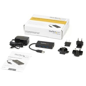 StarTech.com USB 3.0 Hub with Gigabit Ethernet Adapter - 3 Port - NIC - USB Network / LAN Adapter - Windows & Mac Compatib