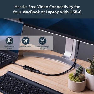 USB-C to HDMI Video Adapter Converter - 4K 30Hz - Thunderbolt 3 Compatible - USB 3.1 Type-C to HDMI Monitor Travel Dongle 