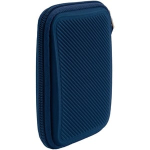 Case Logic Portable Hard Drive Case - EVA Foam, Elastic, Mesh, Polyester - Dark Blue
