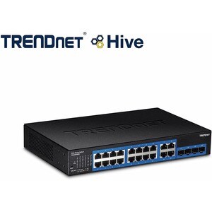 Switch Ethernet TRENDnet TEG-204WS 20 Porte Gestibile - Nuovo - 2 Layer supportato - Modular - Coppia incrociata, Fibra ot