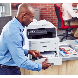 Brother MFC MFC-L3770cdw Wireless LED Multifunction Printer - Colour - Copier/Fax/Printer/Scanner - 25 ppm Mono/25 ppm Col