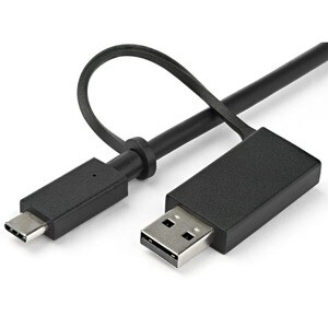 USB-C & USB-A Dock - Hybrid Universal Laptop Docking Station with Dual Monitor 4K60Hz HDMI & DisplayPort - USB 3.1 Gen 1 H