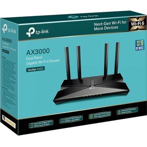 TP-Link Archer AX50 IEEE 802.11ax Ethernet Wireless Router - 2.40 GHz ISM Band - 5 GHz UNII Band - 375 MB/s Wireless Speed