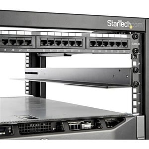 StarTech.com 1U 19" Server Rack Rails 24-36" Adjustable Depth /Universal 4 Post Network/Server/UPS Equipment Mounting Rack