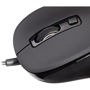 V7 MU300 Mouse - USB - 6 Button(s) - Black - Cable - 1600 dpi - Symmetrical