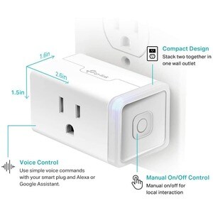 TP-Link Kasa Smart HS103P3 - Wi-Fi Plug Lite (3-pack) - Smart Home Wi-Fi Outlet Works with Alexa, Echo, Google Home & IFTT