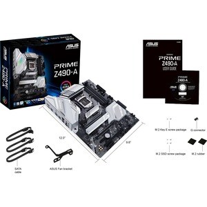 Asus Prime Z490-A Desktop Motherboard - Intel Chipset - Socket LGA-1200 - Intel Optane Memory Ready - ATX - 128 GB DDR4 SD