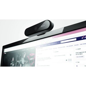 Webcam Trust Tyro - 30 fps - Nero, Argento - USB 2.0 - 1920 x 1080 Video - Auto focus - Microfono - Computer portatile, Co