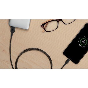 Belkin BOOST?CHARGE Braided USB-C to USB-A Cable - 2 m USB/USB-C Data Transfer Cable for Smartphone, Power Bank - First En