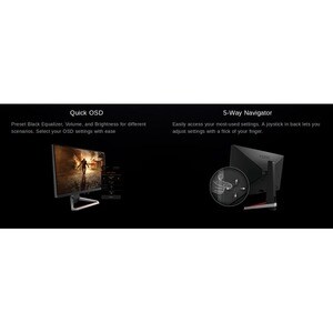 Monitor de juego LCD BenQ MOBIUZ EX2710 68,6 cm (27") Full HD LED - 16:9 - Gris Oscuro, Negro - 685,80 mm Class - Tecnolog