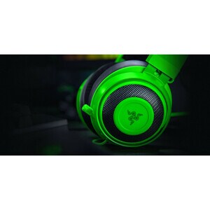 Auriculares Razer Kraken Cableado Sobre la cabeza Estéreo - Verde - Binaural - Circumaural - 32Ohm - 12Hz a 28kHz - 130cm 