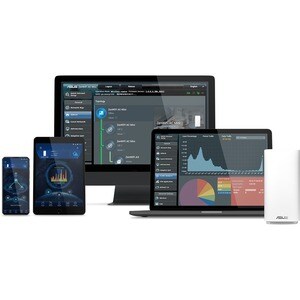 Asus ZenWiFi AC IEEE 802.11ac Ethernet Wireless Router - 2.40 GHz ISM Band - 5 GHz UNII Band - 4 x Antenna(4 x Internal) -