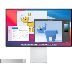 Apple Mac mini MGNR3X/A Desktop Computer - Apple Octa-core (8 Core) - 8 GB RAM - 256 GB SSD - Mini PC - Silver - macOS Big