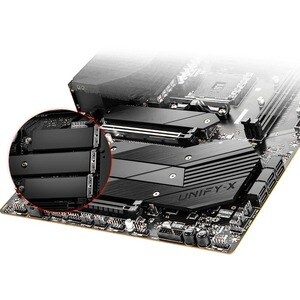 MSI MEG B550 UNIFY-X Desktop Motherboard - AMD Chipset - Socket AM4 - ATX - 128 GB DDR4 SDRAM Maximum RAM - DIMM, UDIMM - 