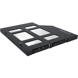 Icy Dock ToughArmor MB852M2PO-B Drive Enclosure for 5.25" PCI Express NVMe, M.2 Internal - Black - 2 x SSD Supported - 2 x