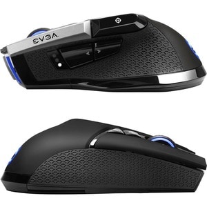 EVGA X20 Gaming Mouse - Optical - Cable/Wireless - Bluetooth - 2.40 GHz - Black - USB - 16000 dpi - 10 Button(s)
