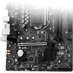 MSI H510M-A PRO Desktop Motherboard - Intel Chipset - Socket LGA-1200 - Micro ATX - Pentium Gold, Celeron, Core i5, Core i