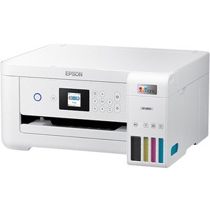Epson EcoTank ET-2850 Wireless Inkjet Multifunction Printer-Color-White-Copier/Scanner-4800x1200 Print-Automatic Duplex Pr