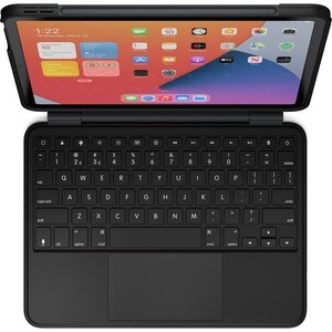 Brydge Air MAX+ Keyboard - Wireless Connectivity - Bluetooth - USB Type C Interface - iPad Air, iPad Pro - Trackpoint - Black