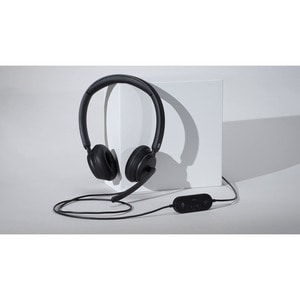 Microsoft Modern Wired Over-the-head Stereo Headset - Black - Binaural - Ear-cup - 100 Hz to 20 kHz - 150 cm Cable - Noise