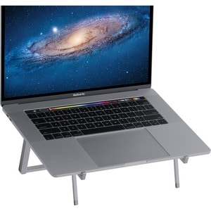 Rain Design mBar Pro+ Foldable Laptop Stand-Space Grey - 139.7 mm x 243.8 mm x 274.3 mm x - Anodized Aluminium - Space Gray