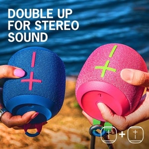 Ultimate Ears WONDERBOOM 3 Portable Bluetooth Speaker System - Blue - Battery Rechargeable - USB
