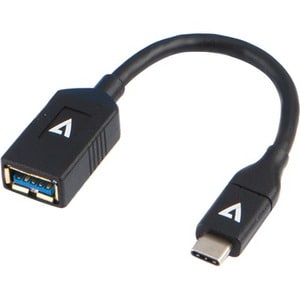 V7 V7U3C-BLK-1E. Comprimento do cabo: 0,1 m, Conetor 1: USB C, Conetor 2: USB A, Versão USB: USB 3.2 Gen 1 (3.1 Gen 1), Gé
