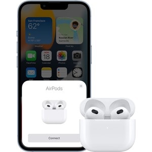 Apple AirPods (3rd Generation) Earset - Stereo - Wireless - Bluetooth - Earbud - Binaural - In-ear - White