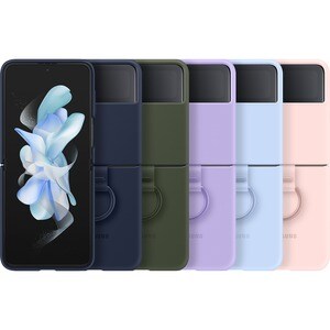 Samsung Carrying Case Samsung Galaxy Z Flip4 Smartphone - Bora Purple - Silicone Body - Ring