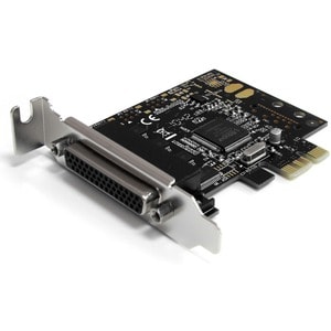 StarTech.com 4 Port RS232 PCI Express Serial Card w/ Breakout Cable - PCI Express x1 - 4 x DB-9 RS-232 - Serial, Via Cable