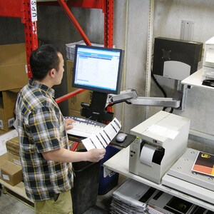 Ergotron StyleView Multi Component Mount for Notebook, Mouse, Keyboard, Monitor, Scanner - Polished Aluminum - 1 Display(s