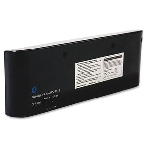 Spracht BluNote PRO 2.0 Portable Bluetooth Speaker System - 4.4 W RMS - Black - Bluetooth - Microphone, Passive Radiator, 