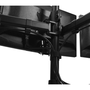 SIIG Articulated Freestanding Triple Monitor Desk Stand - 13"-27" - Up to 27" Screen Support - 51 lb Load Capacity - 18.3"